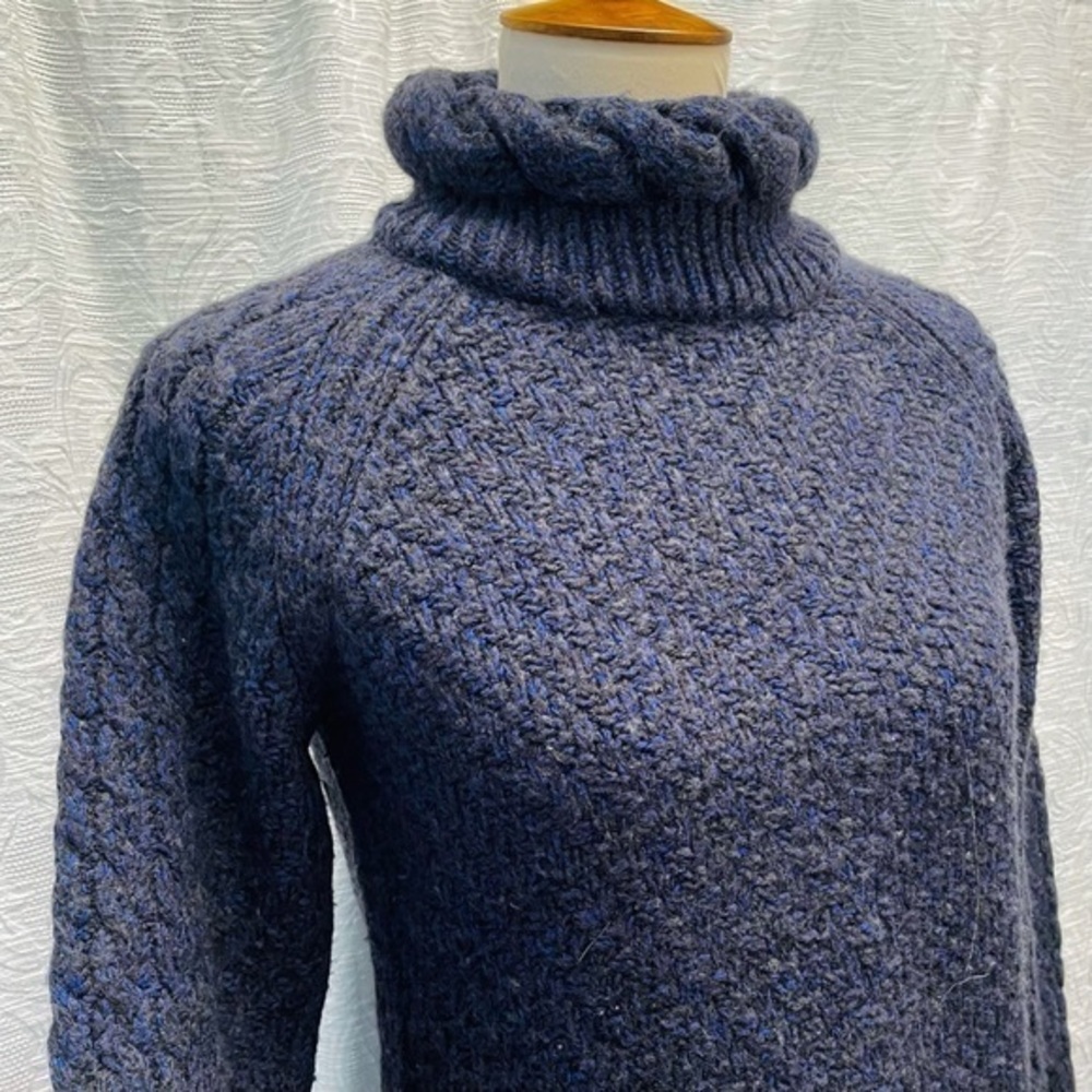 T Tahari Wool Blend Heathered Roll-Neck Sweater